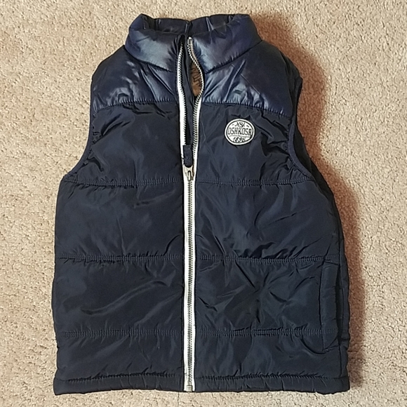 OshKosh B'Gosh navy blue winter vest size 4 - Picture 1 of 7